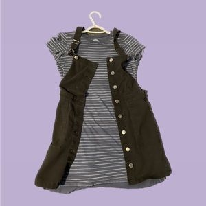Overall dress and t-shirt dress
